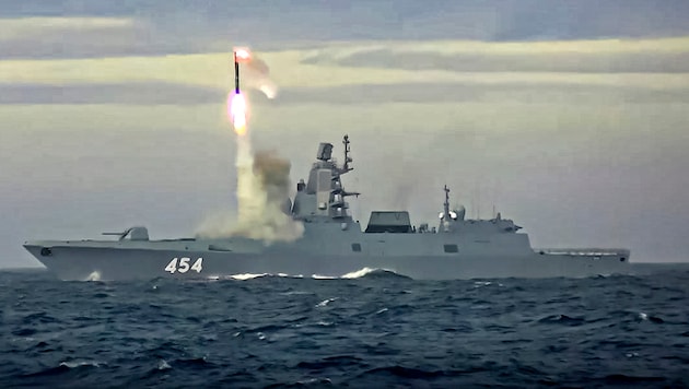 The commissioning of the "Zirkon" missile should also be seen as a reaction to the massive expansion of Ukrainian air defense with Western support. (Bild: AP)