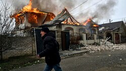 In Cherson und vielen anderen ukrainischen Städten gab es keine Feuerpause. (Bild: AP)