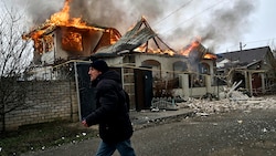 In Cherson und vielen anderen ukrainischen Städten gab es keine Feuerpause. (Bild: AP)