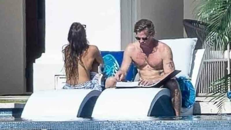 Brad Pitt und seine Freundin Ines de Ramon haben das neue Jahr in der Sonne in Cabo eingeläutet. (Bild: www.photopress.at)