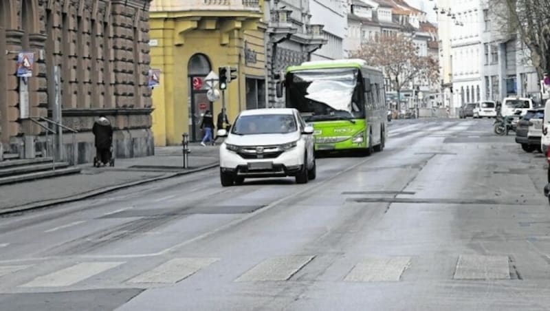 Der Baustart in der Grazer Neutorgasse erfolgt in wenigen Wochen (Bild: Christian Jauschowetz)