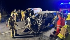 Schwerer Verkehrsunfall auf der B311 bei Taxenbach (Bild: Markus Tschepp)