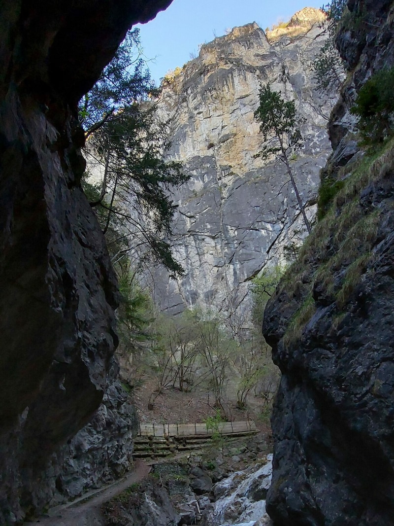 Einstieg in die Ehnbachklamm (Bild: Hubert Rauth)