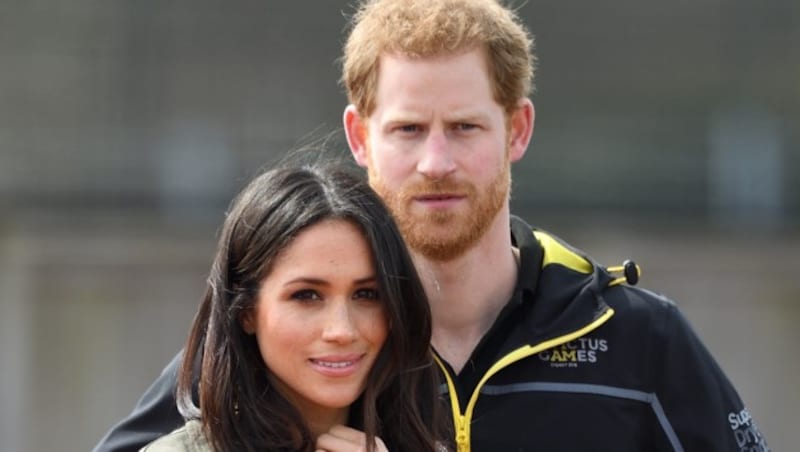 Prinz Harry und Herzogin Meghan Markle nehmen am 6. April 2018 an den Testläufen des britischen Teams für die Invictus Games Sydney 2018 im University of Bath Sports Training Village in Bath, Großbritannien, teil. (Bild: www.PPS.at)