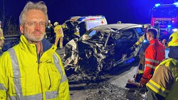 Unfallgutachter Gerhard Kronreif soll klären, wie es zu dem Unfall kam. Indes wurden erste Details zur tödlichen Kollision auf der B311 bekannt. (Bild: Markus Tschepp)