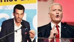 Udo Landbauer und Franz Schnabl wollen politische Veränderungen. (Bild: Krone KREATIV,Fotos:Imre Antall,Reinhard Judt)