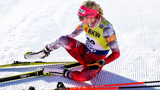 Teresa Stadlober war nach dem Ende der Tour de Ski erschöpft - in den nächsten Tagen gönnt sie sich eine Pause. (Bild: GEPA pictures)