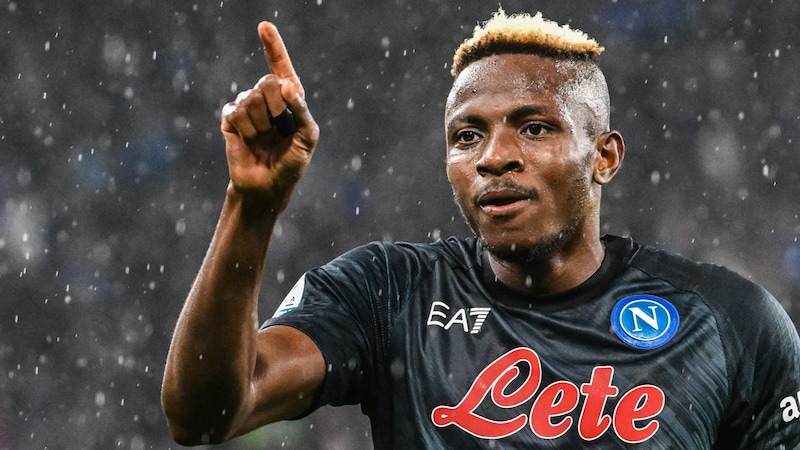 Victor Osimhen shot Napoli to the Serie A title in 2022/23. (Bild: AFP)