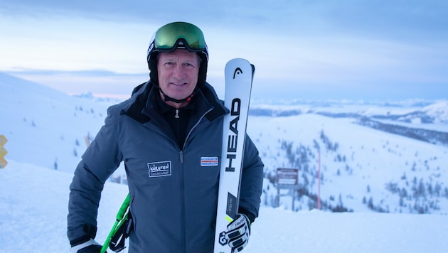 Bei „Ski vor 9“ können Sie mit dem Ski-Kaiser Franz Klammer über die Pisten wedeln. (Bild: Mathias Prägant)