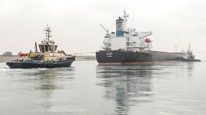 Die Blockade des Suezkanal 2021 führte weltweit zu Transport-Problemen. (Bild: APA/AFP/SUEZ CANAL AUTHORITY)