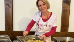 Unter dem Motto „Hüttenzauber“ kochte Karin Giefing zuletzt auch vegane Käsespätzle. (Bild: Sarah Estermann)