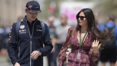 Max Verstappen und Kelly Piquet (Bild: APA/AFP/Mazen Mahdi)