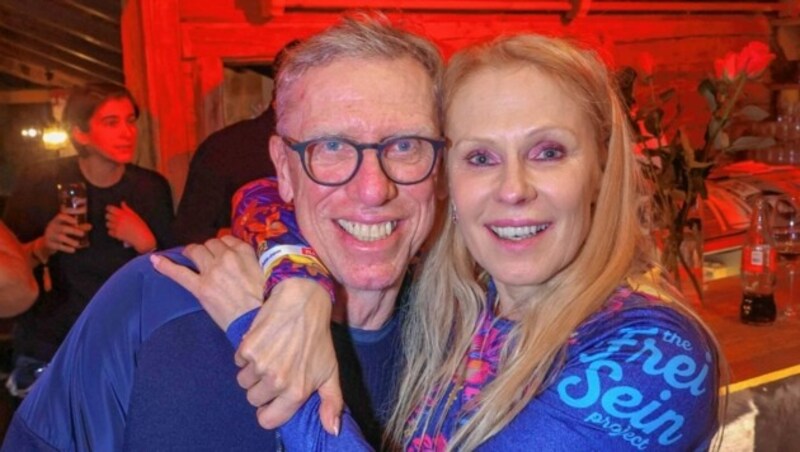 Peter Stöger mit Gattin Ulrike Kriegler (Bild: Pressefoto Scharinger © Daniel Scharinger)