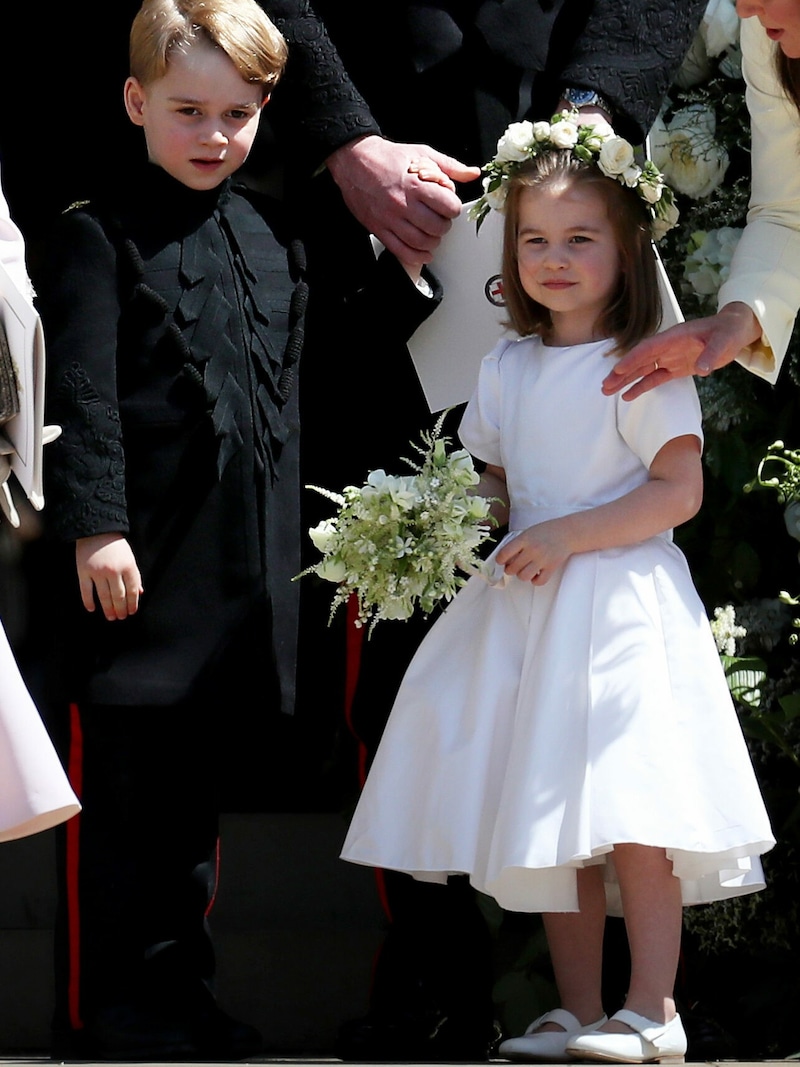 Prinz George und Prinzessin Charlotte bei der Hochzeit von Prinz Harry und Meghan Markle (Bild: Jane Barlow / PA / picturedesk.com)