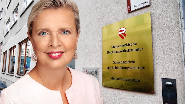 Verena Ennemoser wird neue Präsidentin des steirischen Landesverwaltungsgerichts. (Bild: Sepp Pail, Foto Fischer, Krone KREATIV)