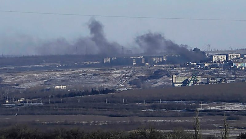 Kämpfe in der Stadt Soledar (Bild: AP)