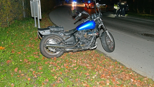 Das Motorrad nach dem Unfall (Bild: ZOOM.TIROL, Krone KREATIV)