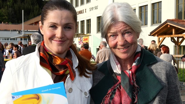 Traudl Hecher mit Tochter Elisabeth Görgl (Bild: GEPA pictures)