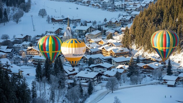 Dutzende Ballone werden heuer wieder am Himmel über Filzmoos in die Luft steigen (Bild: Berger Susi)