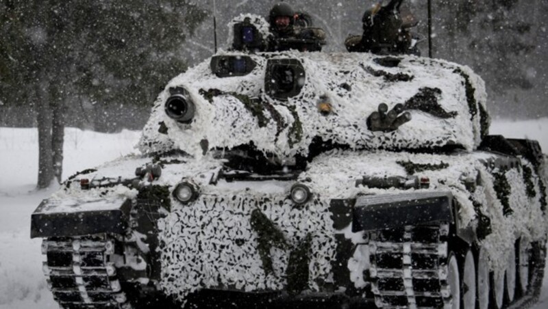 Ein britischer Challenger-Panzer (Bild: ALAIN JOCARD / AFP)