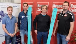 Martin Koch und Dr. Thomas Brandauer waren zu Gast beim „Krone“-Stammtisch. (Bild: Jomo KG)