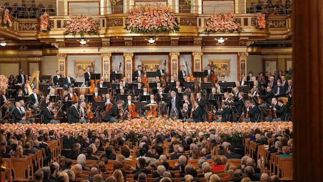 Jahr für Jahr geht am 1. Jänner im Goldenen Saal des Musikvereins das Wiener Neujahrskonzert über die Bühne. (Bild: ORF)