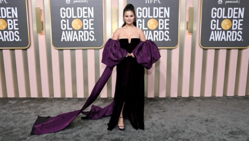 Selena Gomez nach ihrem Auftritt bei den Golden Globes: „Ich bin gerade etwas dicker“ (Bild: APA/Jon Kopaloff/Getty Images/AFP)