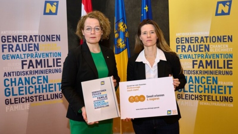 Präsentierten neues Paket für alle Gemeinden: Landesrätin Christiane Teschl-Hofmeister und Elisabeth Cinatl (rechts).
 (Bild: NLK Pfeiffer)