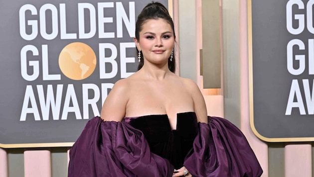 Selena Gomez bei der Verleihung der Golden Globes 2023 (Bild: www.PPS.at)