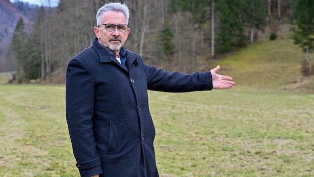 Bürgermeister Andreas Rußmann (SPÖ) hofft, dass das Jaidhaus-Tal nicht zur Abbaustätte wird. (Bild: Dostal Harald)