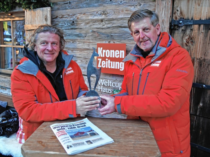 „Krone“-Sportchef Peter Moizi (links) und „Tiroler Krone“-Chefredakteur Claus Meinert freuen sich auf viele Gäste. (Bild: Pail Sepp)