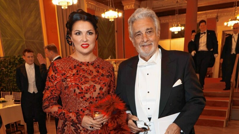 Anna Netrebko feierte mit Placido Domingo beim 80. Philharmonikerball im Wiener Musikverein. (Bild: Starpix/ Alexander TUMA)