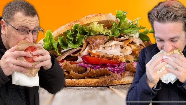 The "Krone" was looking for the best kebab in Austria. Bite by bite, the two editors fought ...