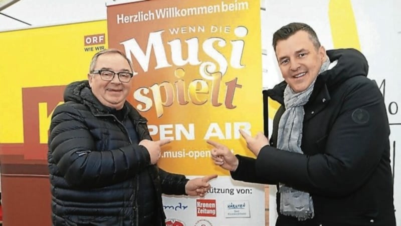 Veranstalter Sepp Adlmann und Marc Pircher (Bild: Rojsek-Wiedergut Uta)