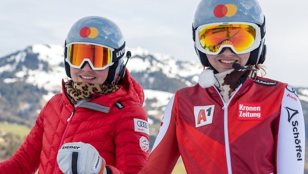 Auch auf der Streif in Kitzbühel machten Veronika und Elisabeth Aigner vergangenes Jahr eine gute Figur. (Bild: APA/EXPA/ JOHANN GRODER)