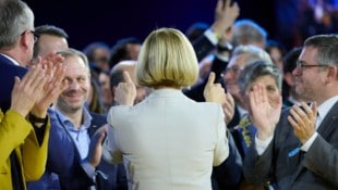 La gobernadora Johanna Mikl-Leitner aparentemente estaba satisfecha con su gobierno.  (Imagen: Georges Schneider / picturedesk.com)