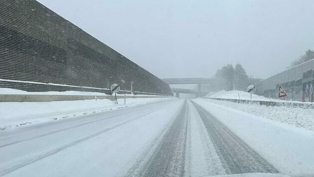 Schneefall in der Steiermark: Unfälle und Sperren (Bild: zVg)