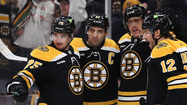 Die Boston Bruins jubeln (Bild: 2023 Getty Images)