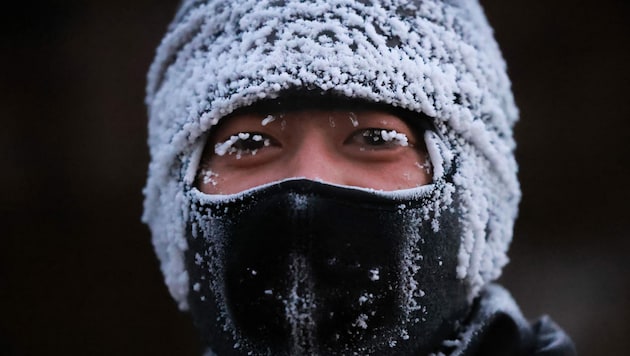 Mit minus 53 Grad wurde in China die historische Tiefsttemperatur erreicht. (Bild: AFP)