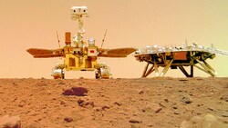 Von Chinas Mars-Rover „Zhurong“ gibt es seit Mai kein Lebenszeichen mehr. (Bild: China National Space Administration (CNSA))