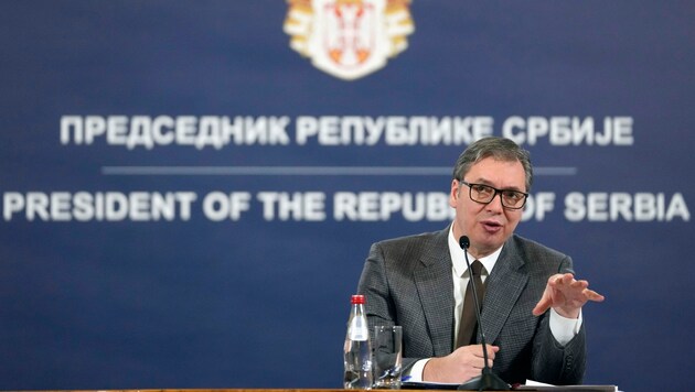 Der serbische Präsident Aleksandar Vucic hat angedeutet, dass er den jüngsten deutsch-französischen Plan für die Normalisierung des Verhältnisses zum Kosovo annehmen könnte. (Bild: AP)