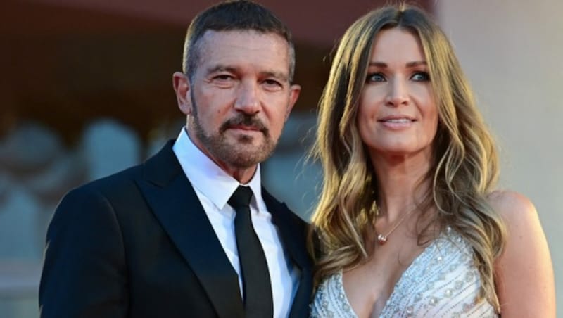 Antonio Banderas und seine Lebensgefährtin Nicole Kimpel (Bild: APA/AFP/MIGUEL MEDINA)