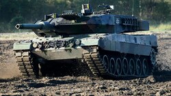Ein Kampfpanzer Leopard 2 der deutschen Bundeswehr (Bild: AP)