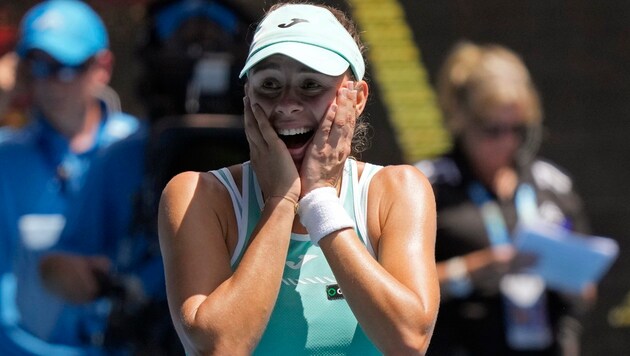 Halbfinale! Magda Linette kann es nicht fassen. (Bild: AP)