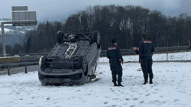 Am Mittwochvormittag ereignete sich in Salzburg Nord ein Unfall. (Bild: Krone KREATIV)