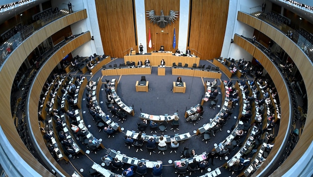 After the next elections, things could become much more colorful in parliament. (Bild: APA/ROLAND SCHLAGER)