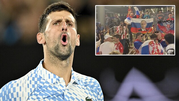 Novak Djokovic (Bild: afp, twitter, krone.at-grafik)