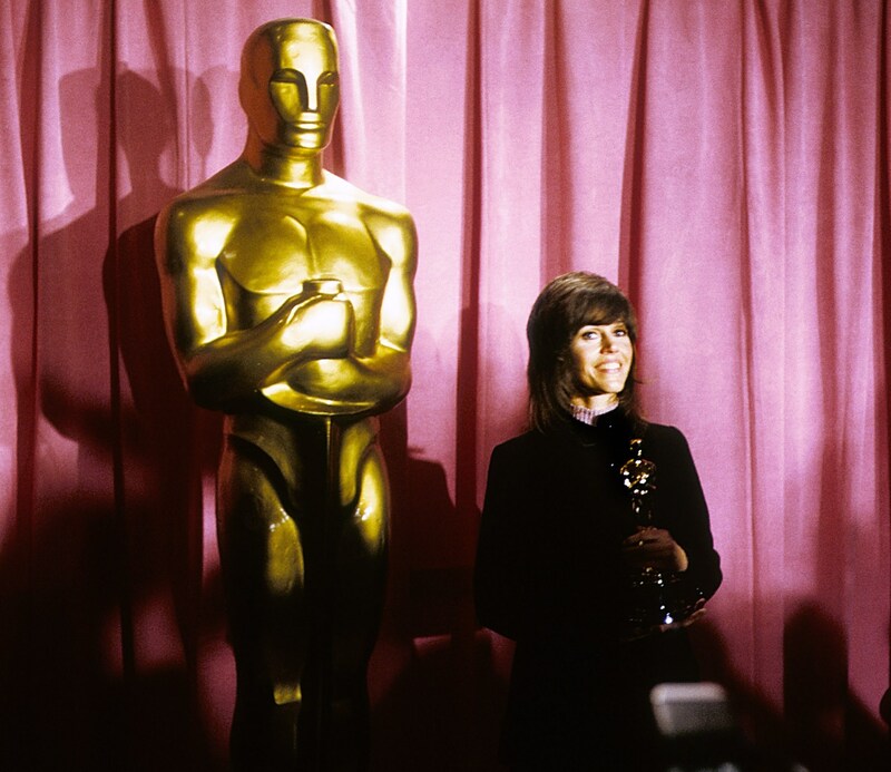 Jane Fonda wurde bei den 44. Academy-Awards mit einem Oscar als „Beste Schauspieler“ für den Film „Klute“ ausgezeichnet. (Bild: Richard Markell / Everett Collection / picturedesk.com)