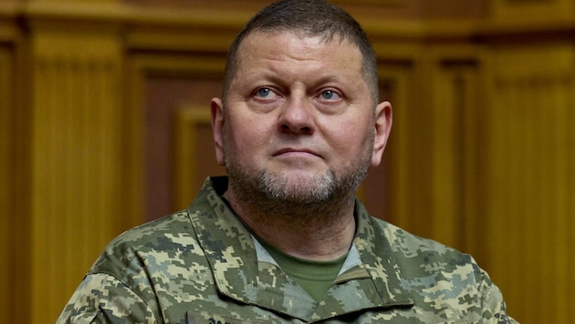 Der ukrainische Oberbefehlshaber Walerij Saluschnyj hat Angriffe seines Landes auf russisches Staatsgebiet zugegeben. (Bild: AFP)