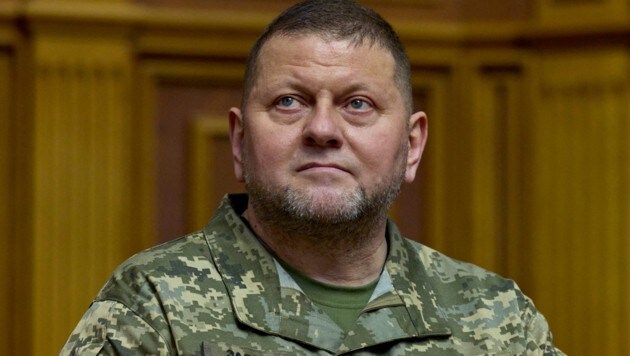 Der ukrainische Oberbefehlshaber Walerij Saluschnyj hat Angriffe seines Landes auf russisches Staatsgebiet zugegeben. (Bild: AFP)